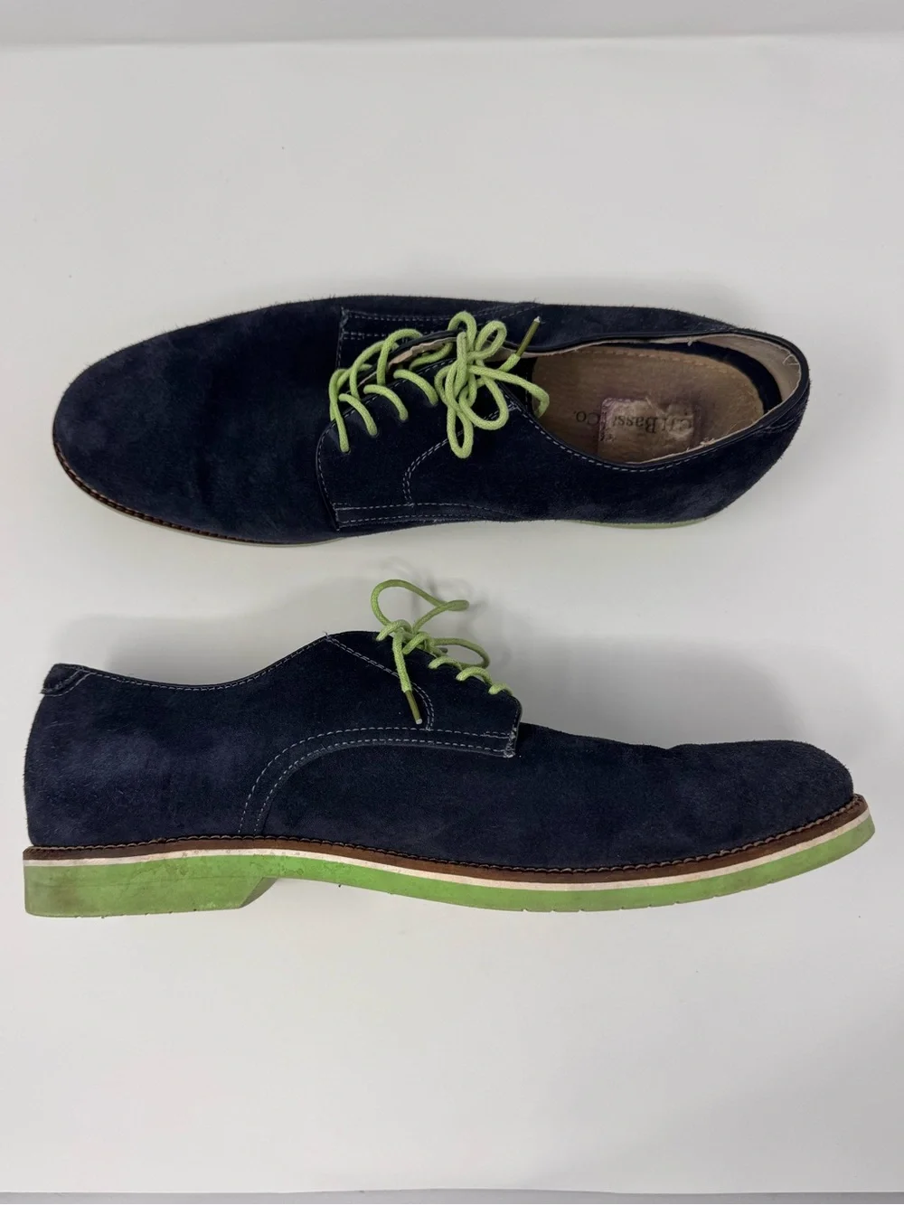 G.H Bass & Company Shoes, Buckingham, size 13, blue‎ leather, business casual